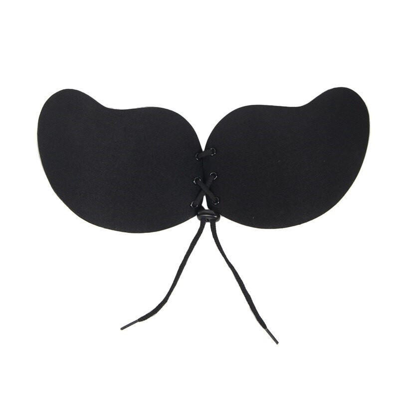 Бюстгальтер невидимка с push up Fly Bra Лодочка (А) черный - фото 2 - id-p553033509