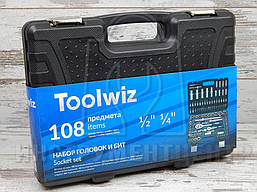 Набір інструментів TOOLWIZ TZ-108 (108 предметів), фото 2