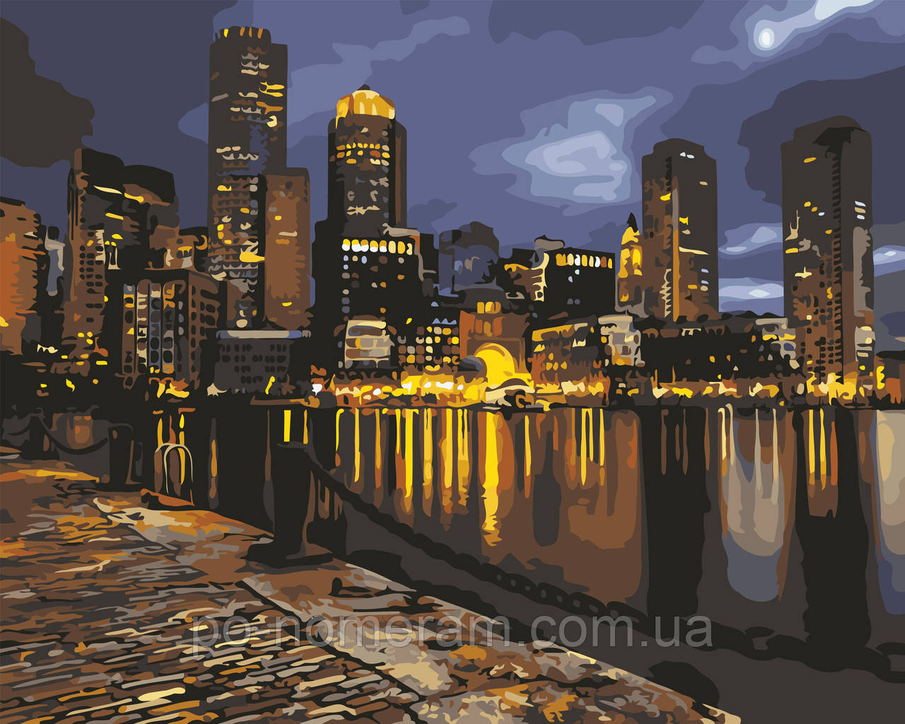 Картина ночной Мегаполис