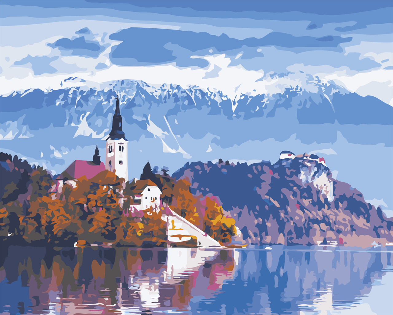 Картина за номерами ArtStory Краса Австрії (AS0538) 40 х 50 см