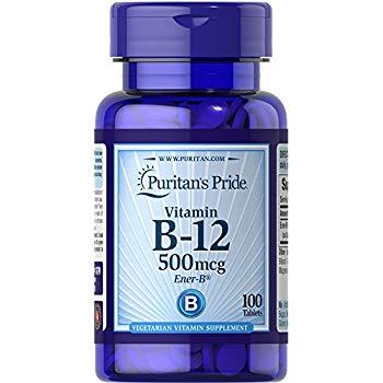 Vitamin B-12 500 mcg (100 tablets) Puritan's Pride