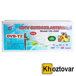 Цифрова зовнішня телевізійна антена DVB-T2 ТВ CCT HD-208E