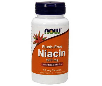 Flush-Free Niacin 250 mg (90 vcaps) NOW