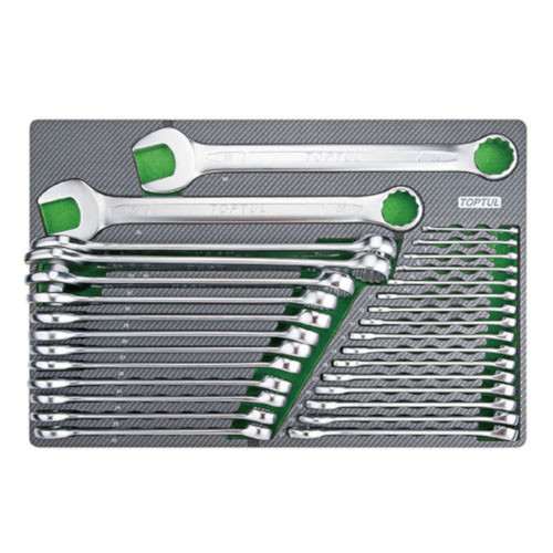 Набір ключів комбінованих в ложементі 6-38мм 30ед. (тип D) TOPTUL GED3025