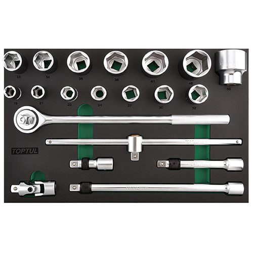 Набір інструменту в ложементі 3/4" 20ед. (тип D) TOPTUL GVD2010