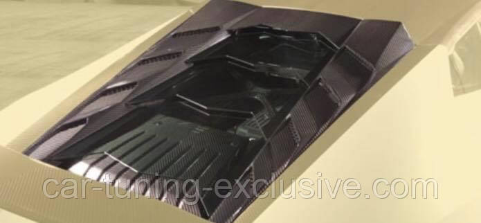 MANSORY engine bonnet with glass panels for Lamborghini Huracan