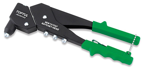 Заклепочник з поворотною головкою Pro-Series 2,4(3/32"), 3,2(1/8"), 4,0(5/32"), 4,8(3/16") TOPTUL JBAG2450