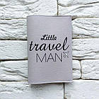 Обкладинка для паспорта Little travel man (сірий), фото 2