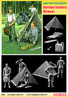 German Wehrmacht Bivouac (3 Figures Set with Zeltbahn) 1/35 Dragon 6695