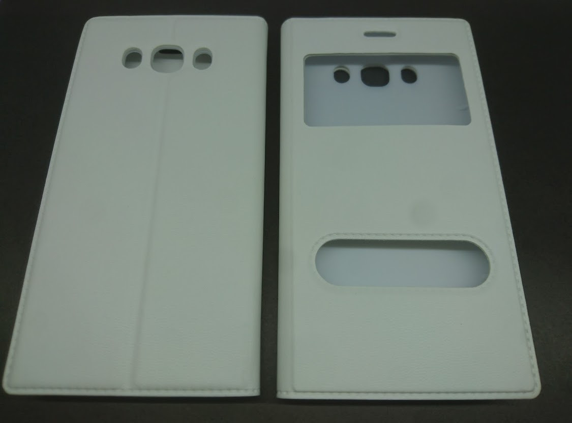Чохол-книжка Flip Cover для Samsung Galaxy J7 SM-J710 з двома вікнами White