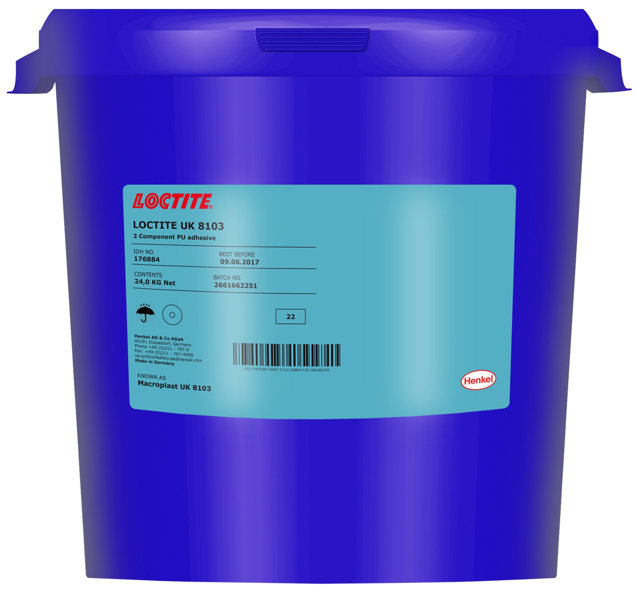 Клей поліуретановий 2К універсальний Loctite UK 8103 + UK 5400, 30 кг (А:24+В:6)