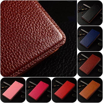 Чохол на Honor 400 Lite книжка з НАТУРАЛЬНОЇ ШКІРИ із підставкою візитницею протиударний магнітний "BULL"