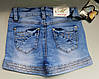 Джинсові дитячі шорти для дівчаток, фото 3