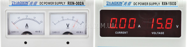 Индикация на лабораторных блоках питания