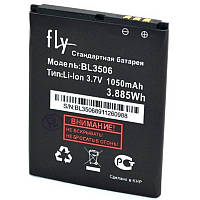 Аккумулятор BL3506 (Li-ion 3.7V 1050mAh) для Fly E154