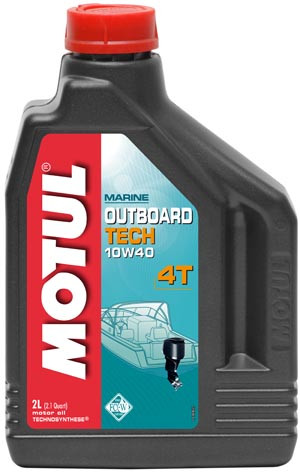 Олива для 4-тактних підвісних і кормових двигунів MOTUL OUTBOARD TECH 4T SAE 10W40 (2L)