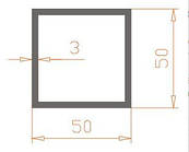 Труба квадратна 50х50х3
