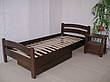 Дерев'яне двоспальне ліжко з підніжкою "Марта" від виробника, фото 4