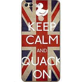 Чохол силіконовий з картинкою для Huawei Y9 2018 Keep calm