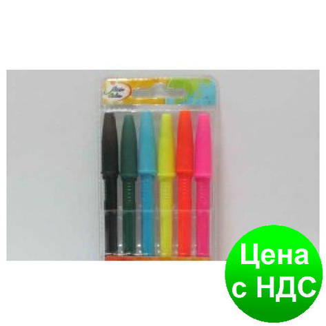 Набор шариковых ручек Beifa AA934-6W "Cool Rid" матовый неон (6 цв.), фото 1