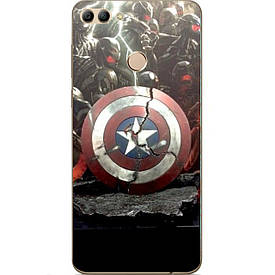 Чохол з картинкою силіконовий для Huawei Y9 2018 Щит