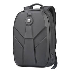 Дизайнерський вологозахищений 3D-рюкзак Arctic Hunter GB00321, для ноутбука 17", 23л Чорний CK