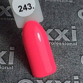 Гель-лак Oxxi Professional No 243 яскравий рожевий неоновий, 8 мл