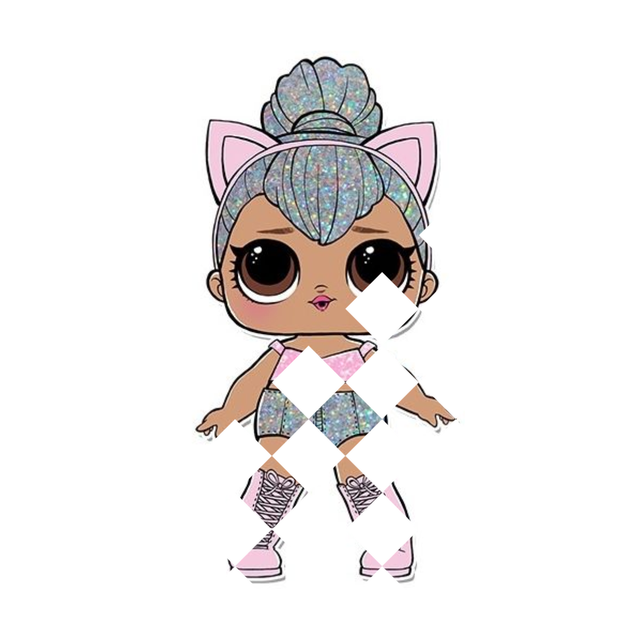 Малюнки зі страз на кофти Лялька LOL