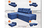 Розпродаж Кутовий диван Трансформер Доміно Диван розкладний диван, меблі дивани, м'які меблі, диван у гость, фото 6