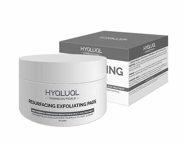 Мультикислотні диски для регенерації шкіри обличчя Resurfacing Exfoliating Pads HYALUAL