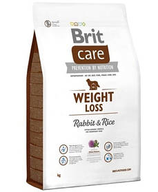 Корм Brit Care Weight Loss для собак із надмірною вагою Кролик і рис, 3 кг