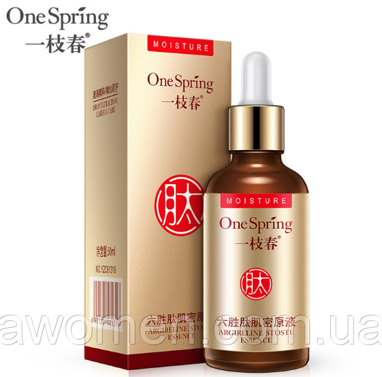 Сироватка One Spring ARGIRELINE ефект ботоксу аргірелін — 6 пептидів із гіалуроновою кислотою 50 ml