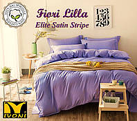 Комплект детский Малютка Коллекции "Elite Satin Stripe 8х8 mm Fiori Lilla". Страйп-Сатин (Турция). Хлопок 100%