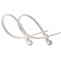 Takel кабельная стяжка с кольцом для крепления белая 5*160