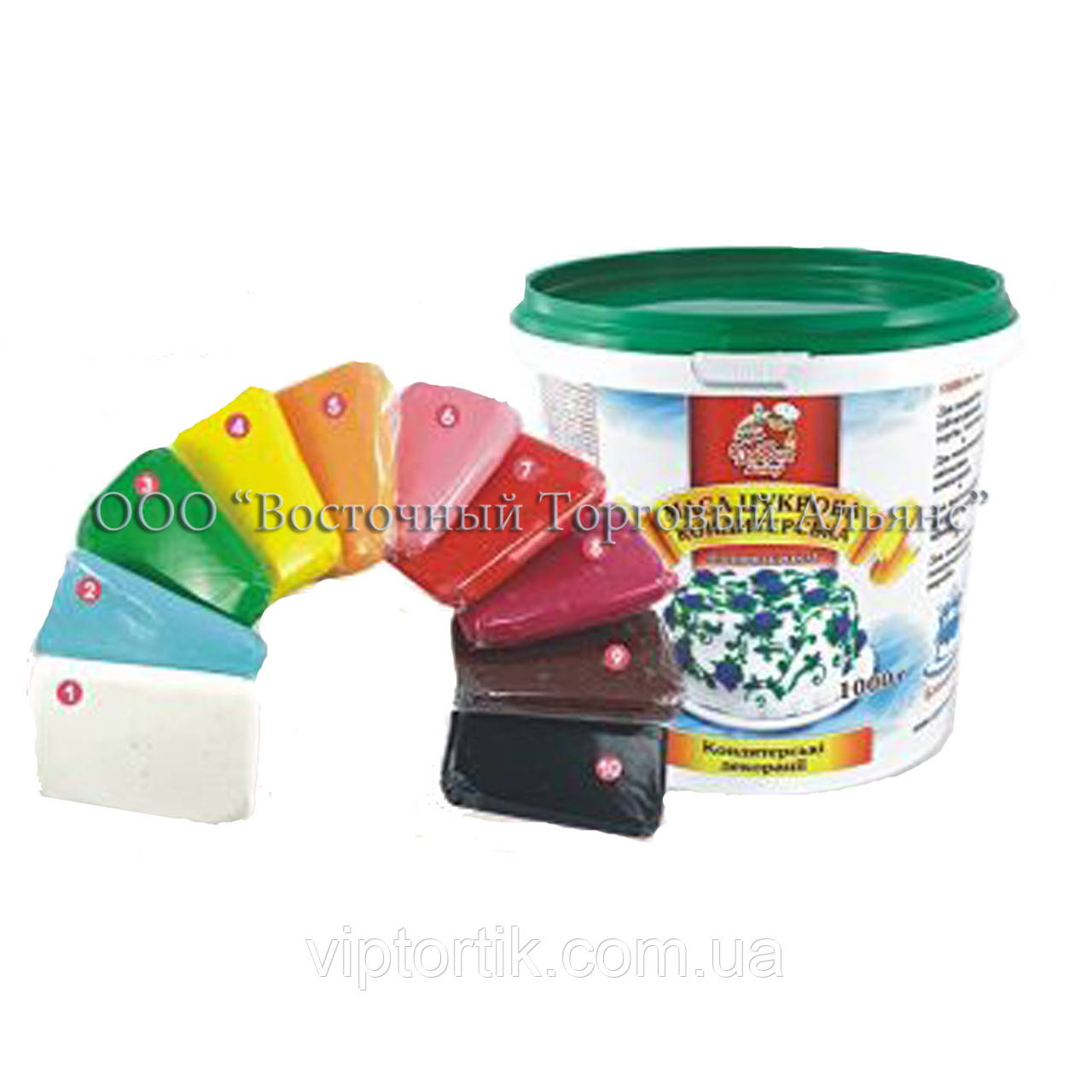 Мастика "ТМ Добра" — Набір 10 кольорів, фото 1