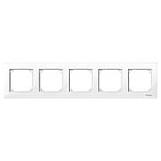 Рамка 5-постова Merten M-PLAN активно-білий MTN515525