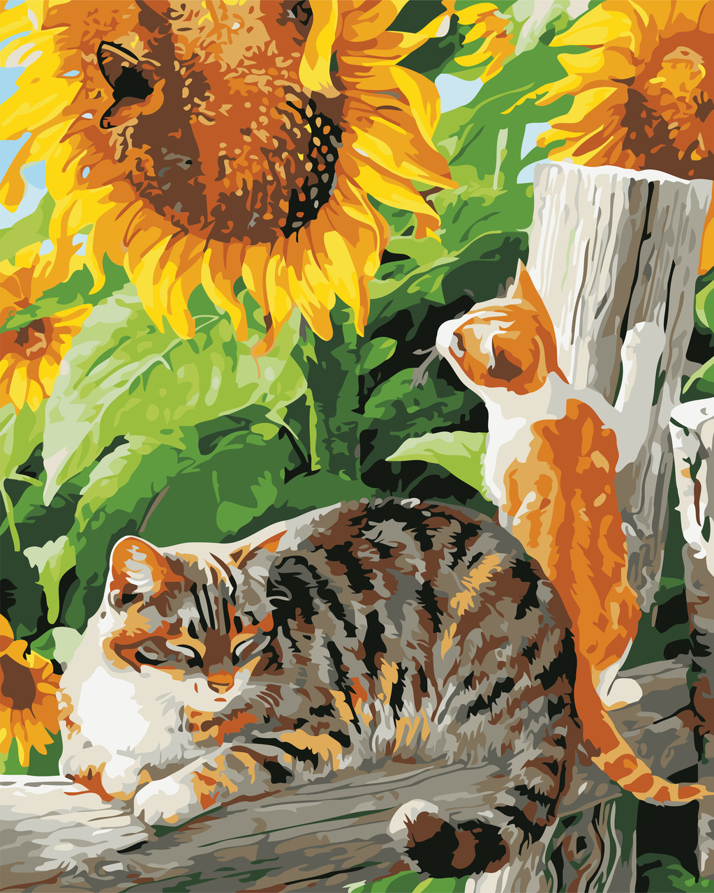 Картина за номерами Сільські коти ArtStory AS0547 40 х 50 см, фото 1
