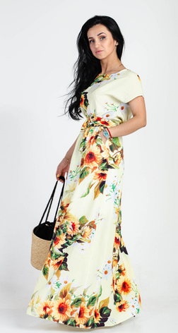 Літній довга сукня "Цвєтана" розміри 44-46, фото 2