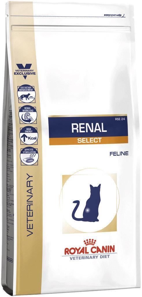 Сухий корм для кішок Royal Canin Renal Select Feline при захворюваннях нирок 2кг