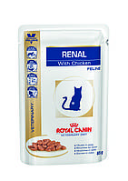Вологий корм для кішок Royal Canin Renal Feline з куркою -при нирковій недостатності 85гр *12шт