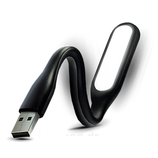 Портативный гибкий LED USB светильник black