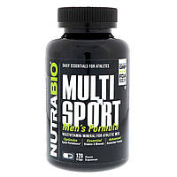 Формула для чоловіків MultiSport, NutraBio Labs, 120 капсул вегетаріанських