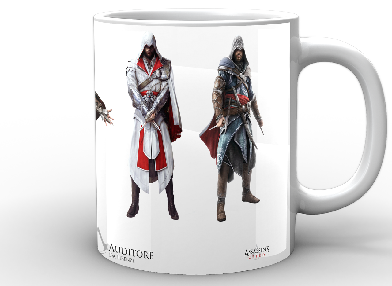 Кружка GeekLand біла Assassins Creed Кредо Ассасіна головний герой AC.02.04
