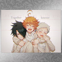 Плакат А3 Аніме The Promised Neverland 001