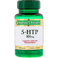5-гидрокситриптофан, Nature's Bounty, 100 мг, 60 капсул