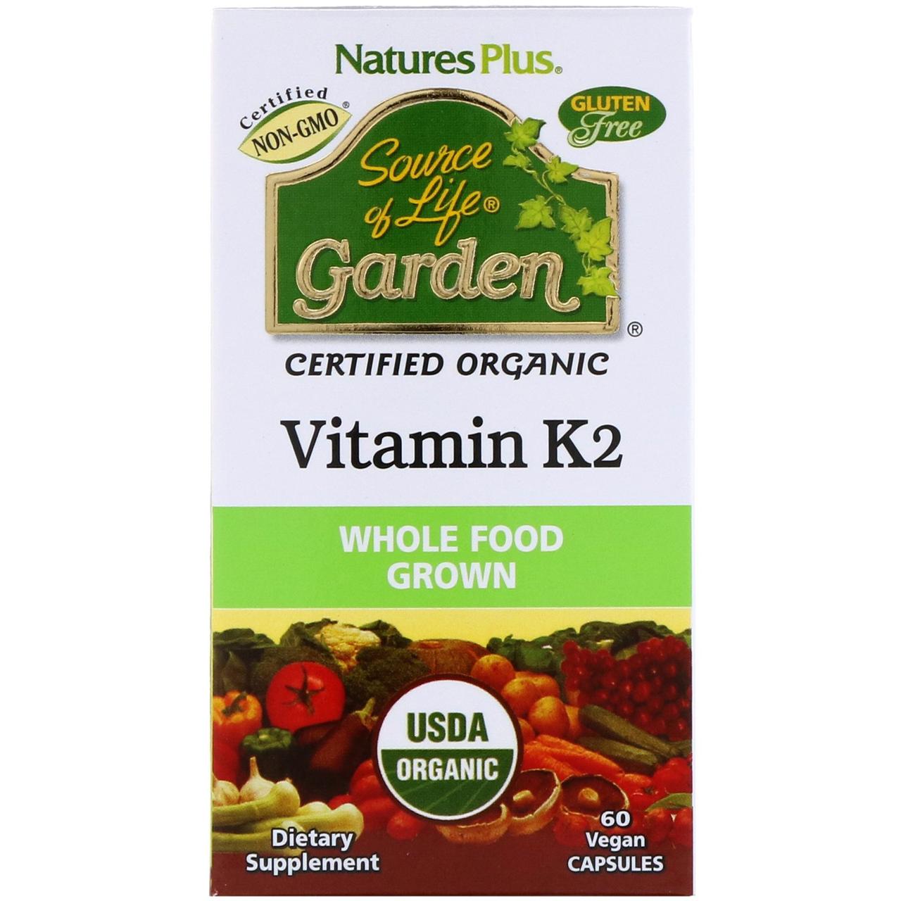 Nature's Plus, Вітамін K2 (М7), 60 капсул