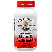 Препарат для печінки і жовчного міхура, Christopher's s Original Formulas, 440 мг, 100 рослинних капсул