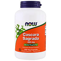 Каскара саграда (крушина), Now Foods, 450 мг, 250 вегетарианских капсул