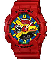 Чоловічий годинник Casio G-Shock GA-110 червоні