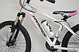Гірський підлітковий алюмінієвий велосипед HAMMER-24 White Pink Японія Shimano MTB, фото 3